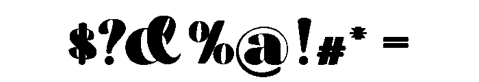 GangStar Font OTHER CHARS