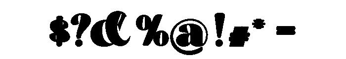 GangStarBold Font OTHER CHARS