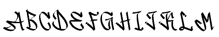 Gangsta Verse Font UPPERCASE