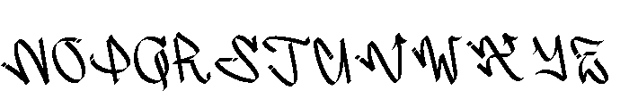 Gangsta Verse Font UPPERCASE