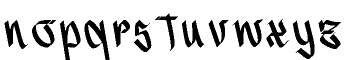 Gangsta Verse Font LOWERCASE