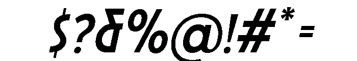 Gaornes Bold Italic Font OTHER CHARS