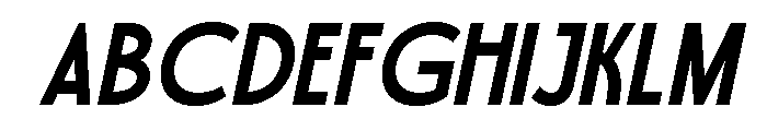 Gaornes Bold Italic Font UPPERCASE