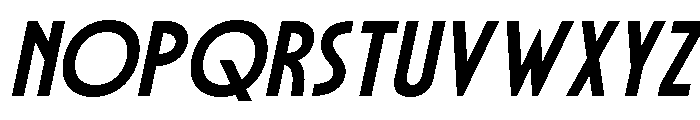 Gaornes Bold Italic Font UPPERCASE