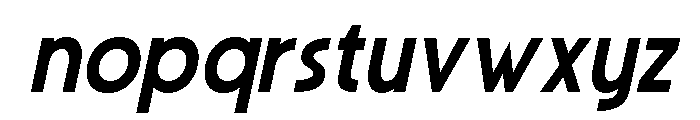 Gaornes Bold Italic Font LOWERCASE