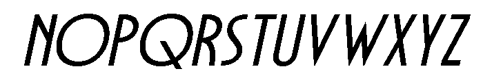 Gaornes Italic Font UPPERCASE