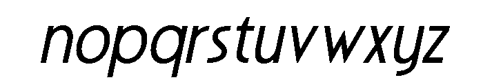 Gaornes Italic Font LOWERCASE