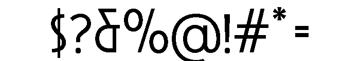 Gaornes Regular Font OTHER CHARS