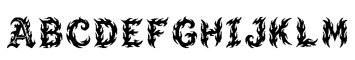Gar Regular Font UPPERCASE