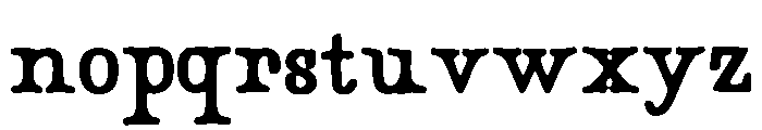 Garamond Font LOWERCASE