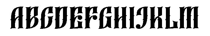 Garden Fence Regular Font UPPERCASE