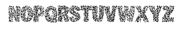 Garden Leaf By Squeeb C Regular Font UPPERCASE