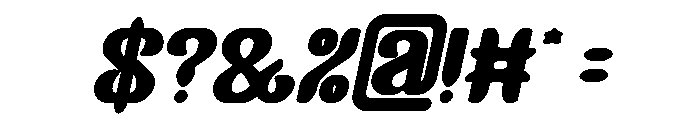 Garden Oracle Bold Italic Font OTHER CHARS