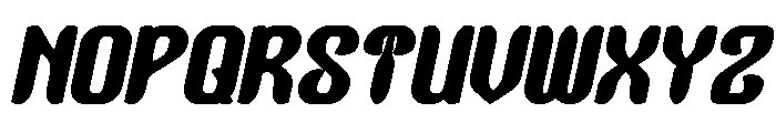 Garden Oracle Bold Italic Font UPPERCASE