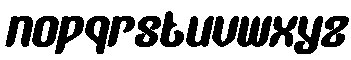 Garden Oracle Bold Italic Font LOWERCASE