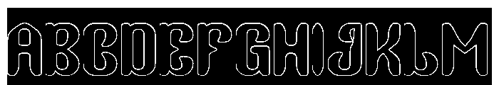 Garden Oracle-Hollow-Inverse Font UPPERCASE