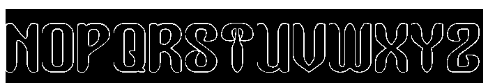 Garden Oracle-Hollow-Inverse Font UPPERCASE