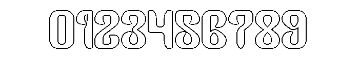 Garden Oracle-Hollow Font OTHER CHARS
