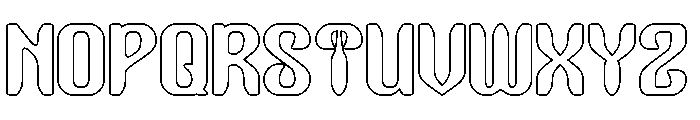 Garden Oracle-Hollow Font UPPERCASE