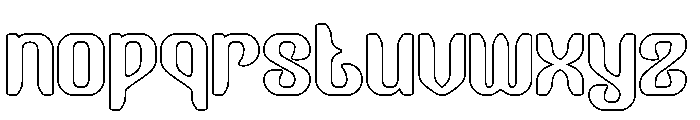 Garden Oracle-Hollow Font LOWERCASE