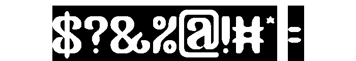 Garden Oracle-Inverse Font OTHER CHARS