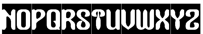 Garden Oracle-Inverse Font UPPERCASE