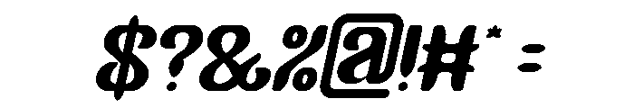 Garden Oracle Italic Font OTHER CHARS