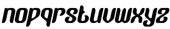 Garden Oracle Italic Font LOWERCASE