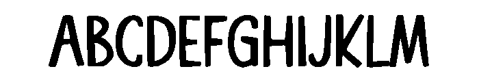Gardenboy Font UPPERCASE