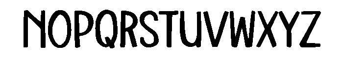 Gardenboy Font UPPERCASE