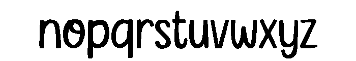 Gardenboy Font LOWERCASE