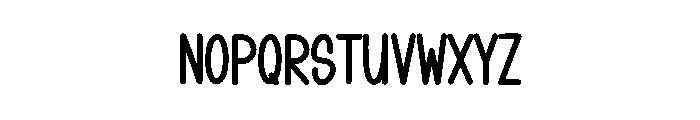Gardenday Font LOWERCASE