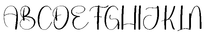 GardeniumHandwriting Font UPPERCASE
