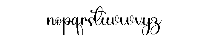 GardeniumHandwriting Font LOWERCASE