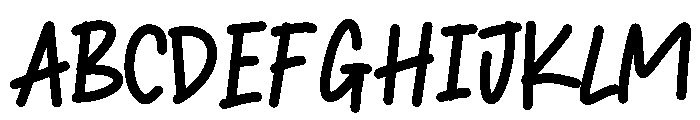 Gardy Font UPPERCASE
