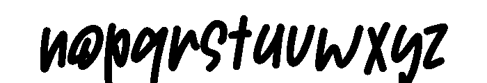 Gardy Font LOWERCASE