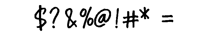 Garem Marker Regular Font OTHER CHARS