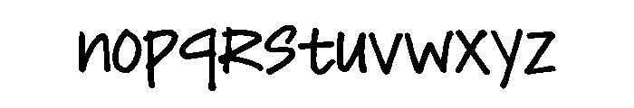 Garem Marker Regular Font LOWERCASE