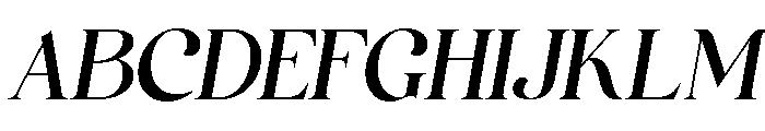 Gareso Italic Font UPPERCASE