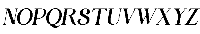 Gareso Italic Font UPPERCASE