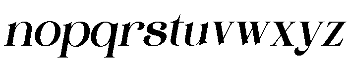 Gareso Italic Font LOWERCASE