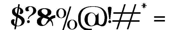 Gareso  Regular Font OTHER CHARS