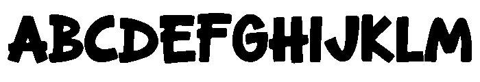 Garfieh Comic Bold Font UPPERCASE