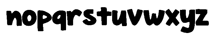 Garfieh Comic Bold Font LOWERCASE