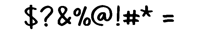 Garfieh Comic Regular Font OTHER CHARS