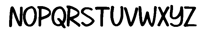 Garfieh Comic Regular Font UPPERCASE