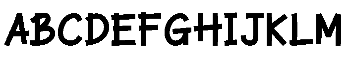 Garised Font UPPERCASE