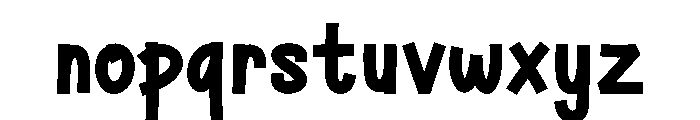 Garised Font LOWERCASE
