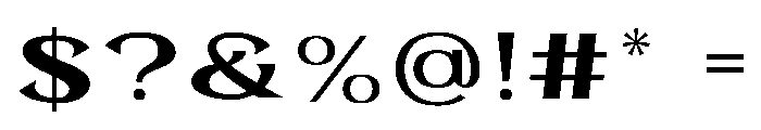 Garleux Serif Font OTHER CHARS