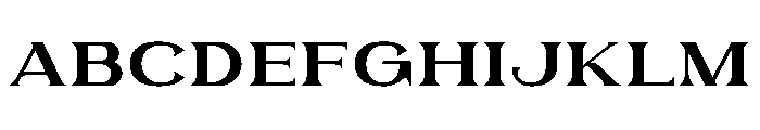 Garleux Serif Font UPPERCASE